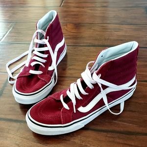 Red Van's High Top Sneaker